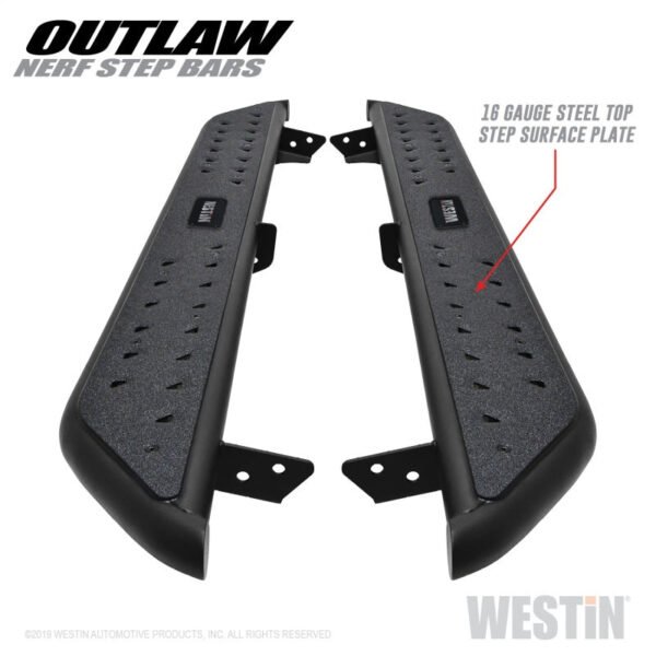 Westin 14-19 Toyota 4Runner SR5/TRD/TRD Pro (exc Limited & Nightshade) Outlaw Nerf Step Bars - Image 8