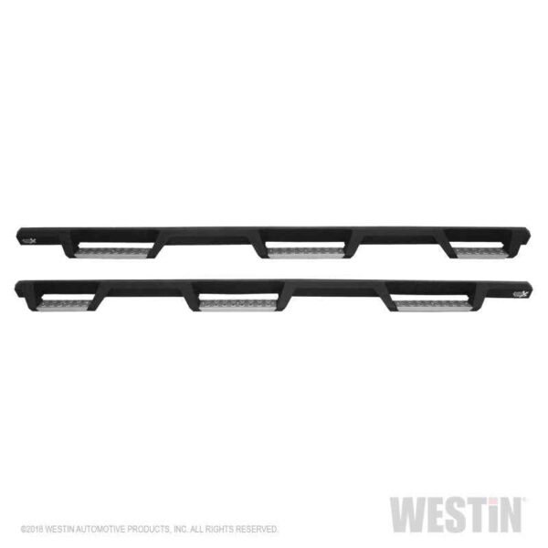 Westin 19-23 1500 Classic CC 5.5ft. Bed HDX Stainless Drop W2W Nerf Step Bars - Tex. Blk - Image 2