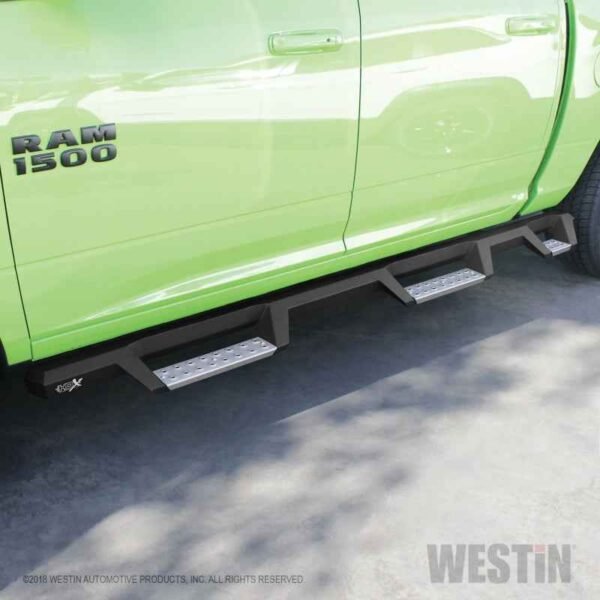 Westin 19-23 1500 Classic CC 5.5ft. Bed HDX Stainless Drop W2W Nerf Step Bars - Tex. Blk - Image 3