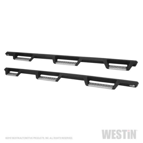 Westin 19-23 1500 Classic CC 5.5ft. Bed HDX Stainless Drop W2W Nerf Step Bars - Tex. Blk - Image 4