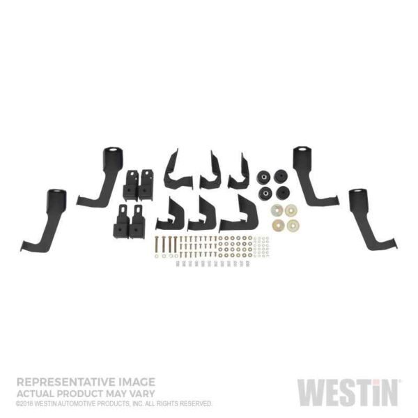 Westin 19-23 1500 Classic CC 5.5ft. Bed HDX Stainless Drop W2W Nerf Step Bars - Tex. Blk - Image 8