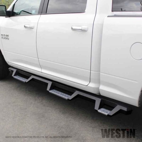 Westin 19-23 1500 Classic CC / 10-23 2500/3500 CC 6.5ft. HDX SS Drop W2W Nerf Step Bars - Tex. Blk - Image 7