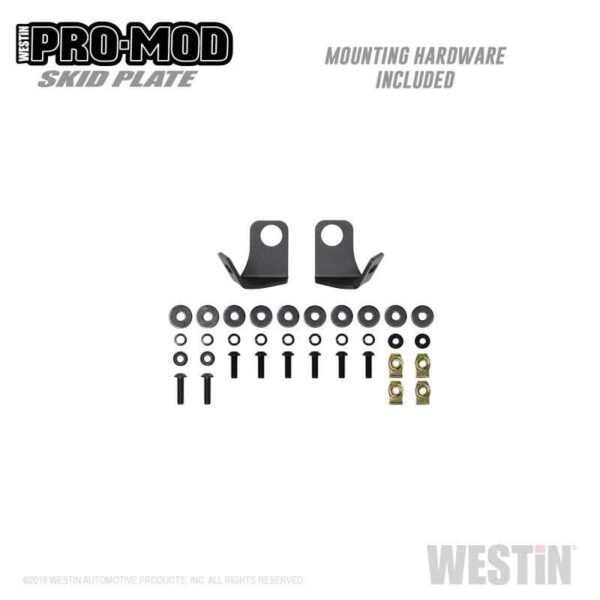 Westin 15-19 Chevrolet Silverado 2500/3500 Pro-Mod Skid Plate - Textured Black - Image 3