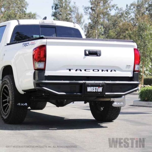 Westin 16-20 Toyota Tacoma Outlaw Rear Bumper - Textured Black - Image 2