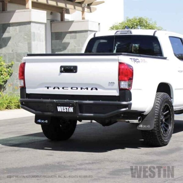Westin 16-20 Toyota Tacoma Outlaw Rear Bumper - Textured Black - Image 6