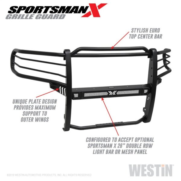 Westin 19-21 Ram 1500 Sportsman X Grille Guard - Textured Black (Excluding Classic & Rebel) - Image 10