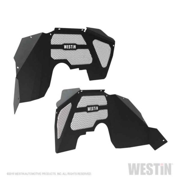 Westin 07-18 Jeep Wrangler JK Inner Fenders - Front - Textured Black - Image 7
