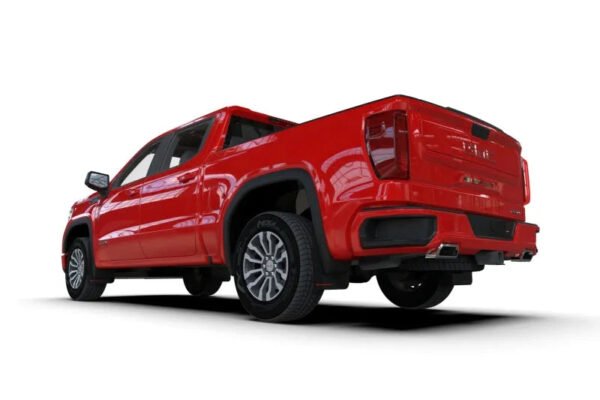 Rally Armor 19-24 GMC Sierra 1500 AT4 Black UR Mud Flap w/ Metallic Black Logo - Image 4