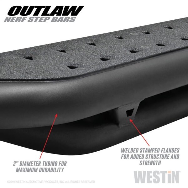 Westin 15-19 Chevrolet/GMC Colorado/Canyon Crew Cab Outlaw Nerf Step Bars - Image 4