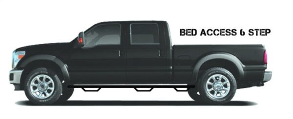 N-Fab Podium LG 99-16 Ford F-250/F-350 Super Duty Crew Cab 6.75ft Bed - Tex Black - Bed Access - 3in - Image 2