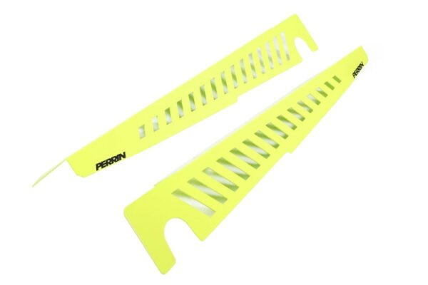 Perrin 22-23 Subaru WRX Fender Shroud Set - Neon Yellow - Image 3