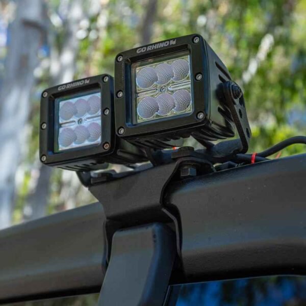 3-Inch Go Rhino LED Cube Lights - Set of Four Black - Image 4