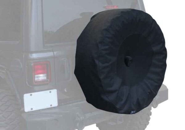 Rampage 2018-2019 Jeep Wrangler(JL) Sport 2-Door Tire Cover w/Camera Slot 30in-32in - Black - Image 2