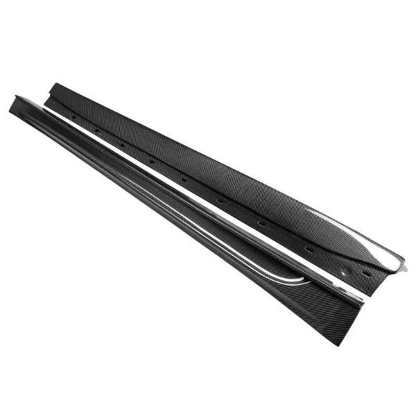 Seibon 17-20 Tesla Model 3 Carbon Fiber Side Skirts - Image 2
