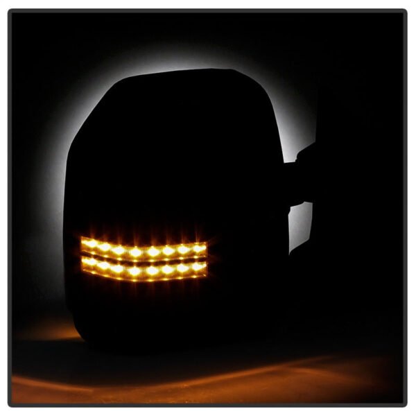 xTune 99-07 Ford SuperDuty Heated LED Telescoping Pwr Mirrors-Smk (Pair) (MIR-FDSD99S-G4-PW-RSM-SET) - Image 4