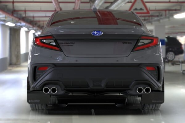 Rally Armor 2022+ Subaru WRX Black UR Mud Flap Altered Font Met. Blk Logo - Image 3