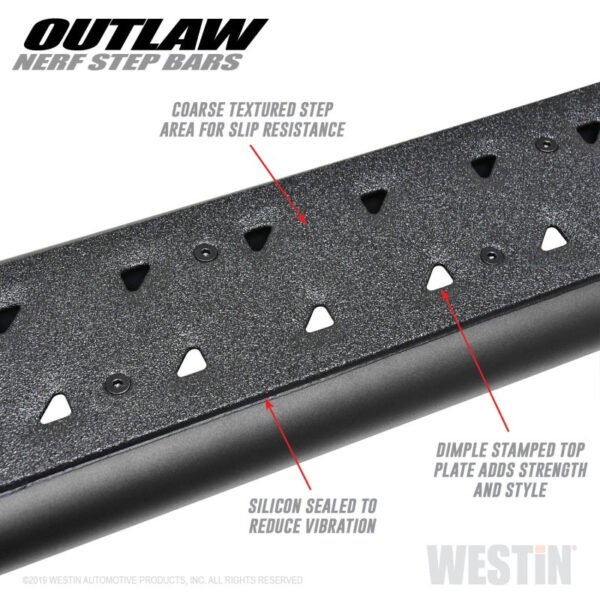 Westin 15-19 Chevrolet/GMC Colorado/Canyon Crew Cab Outlaw Nerf Step Bars - Image 7
