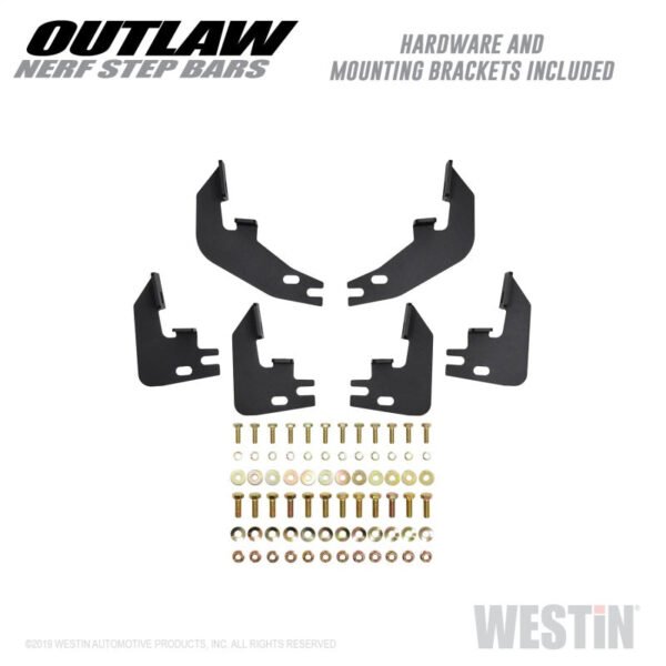 Westin 15-19 Chevrolet/GMC Colorado/Canyon Crew Cab Outlaw Nerf Step Bars - Image 8