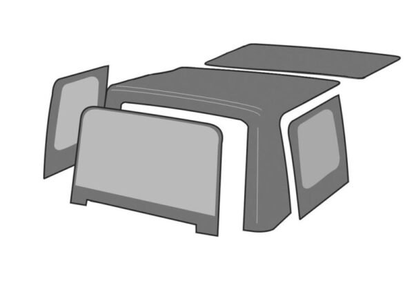 Rampage 1997-2006 Jeep Wrangler(TJ) OEM Replacement Top - Black Diamond - Image 8