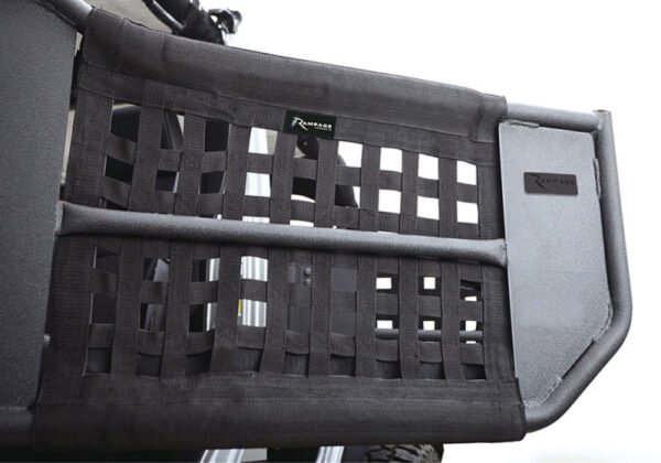 Rampage 2007-2018 Jeep Wrangler(JK) Unlimited 4-Door Tube Doors With Netting - Black - Image 8