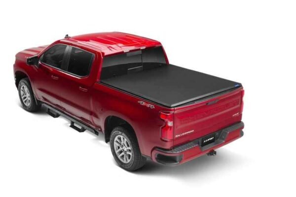 Lund 07-13 Chevy Silverado 1500 (6.5ft. Bed) Genesis Tri-Fold Tonneau Cover - Black - Image 3
