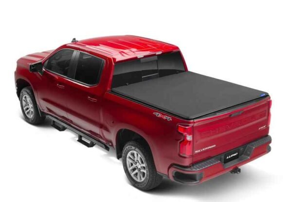 Lund 99-07 Chevy Silverado 1500 (6.5ft. Bed) Genesis Elite Tri-Fold Tonneau Cover - Black - Image 3