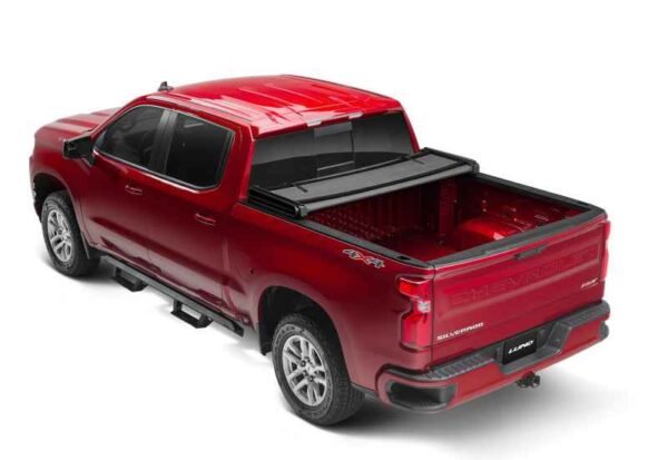 Lund 99-07 Chevy Silverado 1500 (6.5ft. Bed) Genesis Elite Tri-Fold Tonneau Cover - Black - Image 10