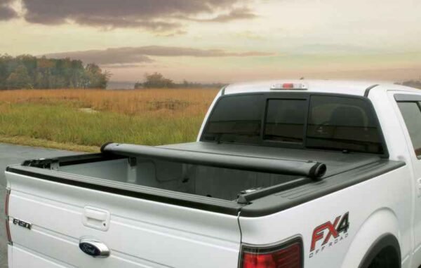 Lund 07-17 Chevy Silverado 1500 (5.5ft. Bed) Genesis Roll Up Tonneau Cover - Black - Image 10