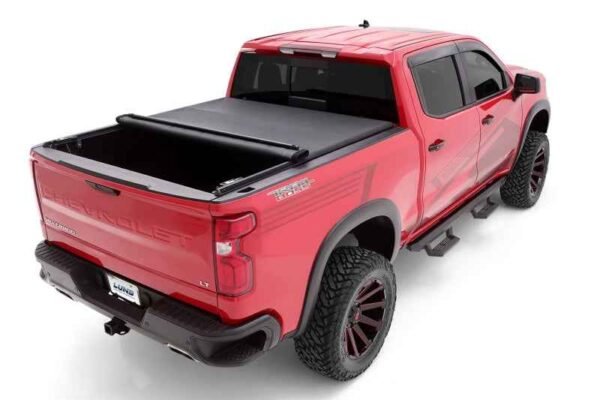 Lund 2019 Chevrolet Silverado 1500 (5.5ft. Bed) Genesis Elite Roll Up Tonneau Cover - Black - Image 2