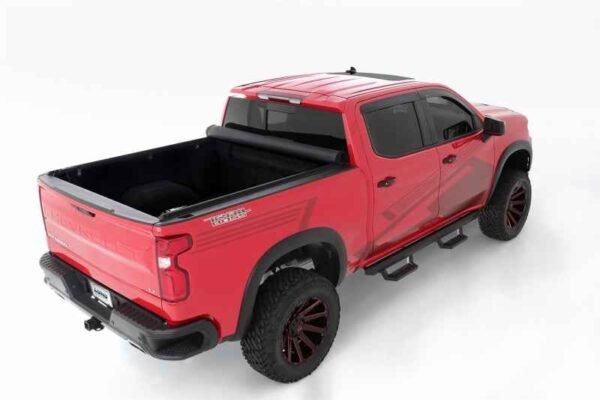 Lund 2019 Chevrolet Silverado 1500 (5.5ft. Bed) Genesis Elite Roll Up Tonneau Cover - Black - Image 4
