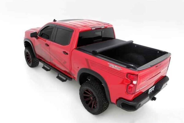 Lund 2019 Chevrolet Silverado 1500 (5.5ft. Bed) Genesis Elite Roll Up Tonneau Cover - Black - Image 6