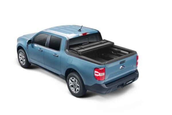 Lund 2022 Ford Maverick (4.5ft Bed) Hard Fold Tonneau Cover - Black - Image 3