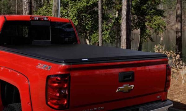 Lund 2022 Ford Maverick (4.5ft Bed) Hard Fold Tonneau Cover - Black - Image 8