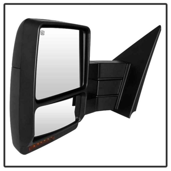 Xtune Ford F150 07-14 Power Heated Amber LED Signal Telescoping Mirror Left MIR-FF15007S-PWH-AM-L - Image 3
