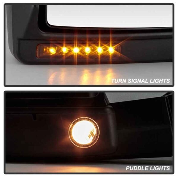Xtune Ford F150 07-14 Power Heated Amber LED Signal Telescoping Mirror Left MIR-FF15007S-PWH-AM-L - Image 9