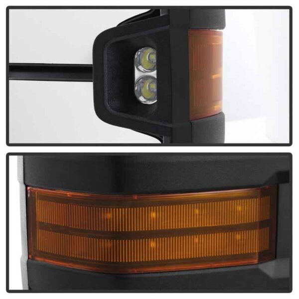 xTune Chevy Silverado 03-06 G2 Heated Amber LED Signal Telescoping Mirrors MIR-CS03S-G2-PWH-AM-SET - Image 7