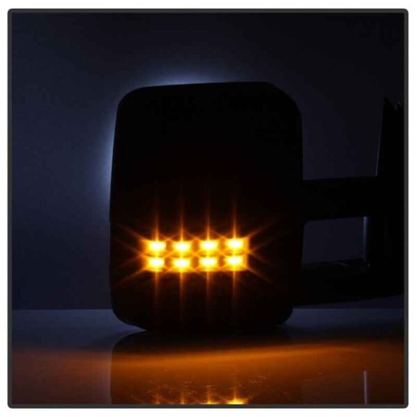 xTune Chevy Silverado 03-06 G2 Heated Smoke LED Signal Telescoping Mirrors MIR-CS03S-G2-PWH-SM-SET - Image 3