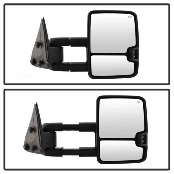 xTune Chevy Silverado 03-06 G2 Heated Smoke LED Signal Telescoping Mirrors MIR-CS03S-G2-PWH-SM-SET - Image 6