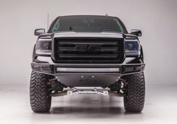 N-Fab M-RDS Front Bumper 15-17 Chevy Colorado - Tex. Black w/Silver Skid Plate - Image 6