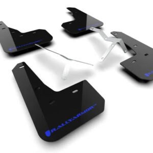 Rally Armor 23-24 Acura Integra + Integra A-Spec Black UR Mud Flap W/Blue Logo (No Drilling Req.)