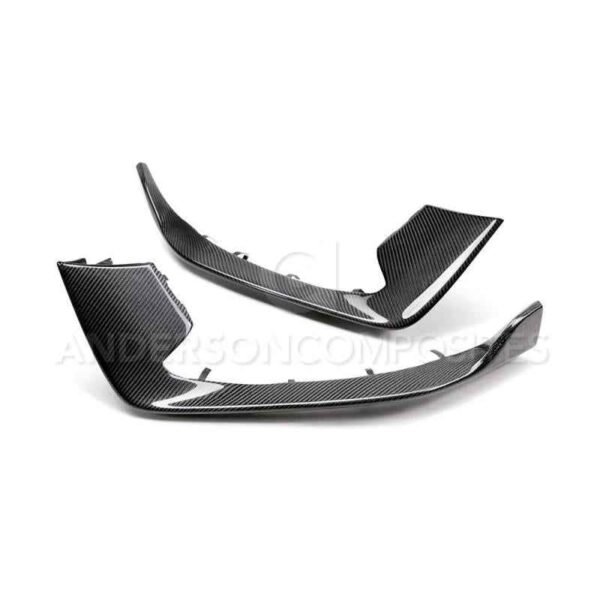 Anderson Composites 2015-2017 Ford Mustang Shelby GT350 Carbon Fiber Bumper Inserts - Image 2