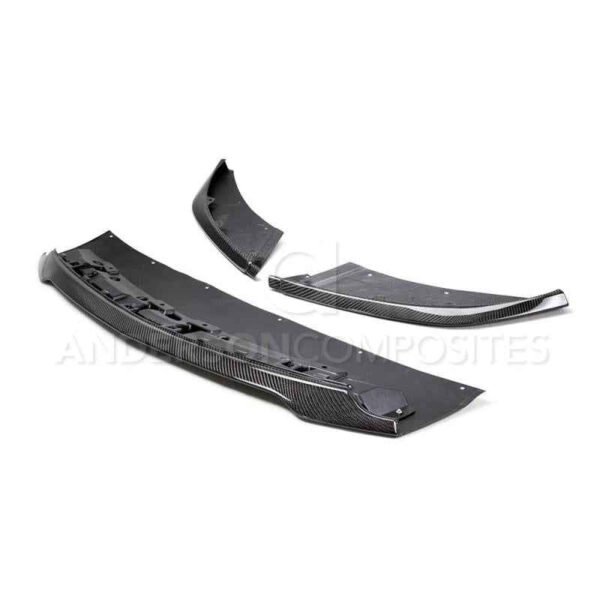 Anderson Composites 2015-2017 Ford Mustang Shelby GT350 Carbon Fiber Front Splitter (3 PC) - Image 2