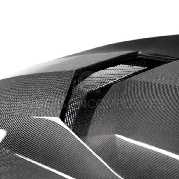 Anderson Composites 2016+ Type-AZ Camaro Double Sided Fiber Hood - Image 4