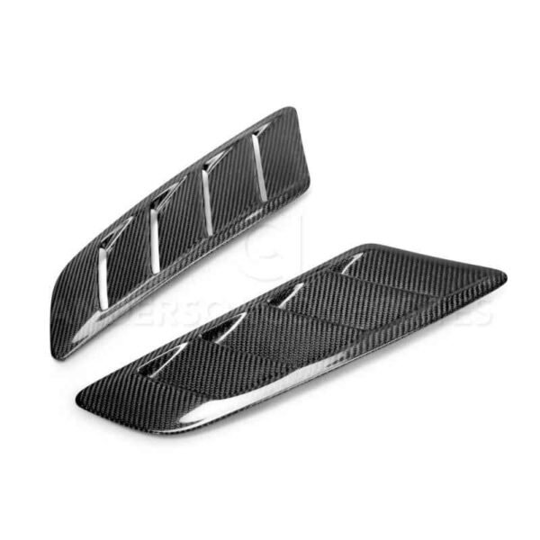 Anderson Composites 2015-2017 Ford Mustang Type-AB Carbon Fiber Hood Vents - Image 2