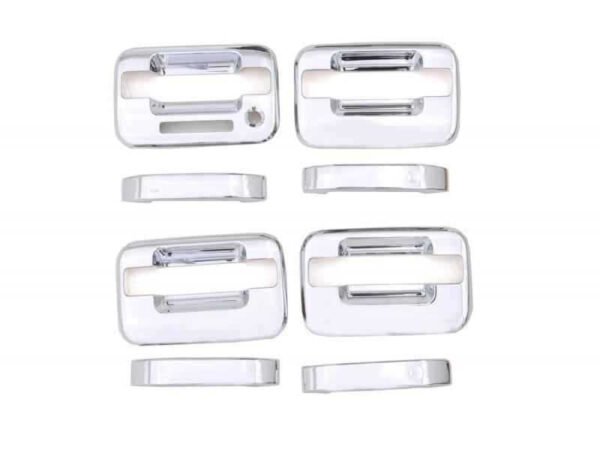 AVS 04-14 Ford F-150 (4 Door w/Keypad) Door Handle Covers (4 Door) 8pc Set - Chrome
