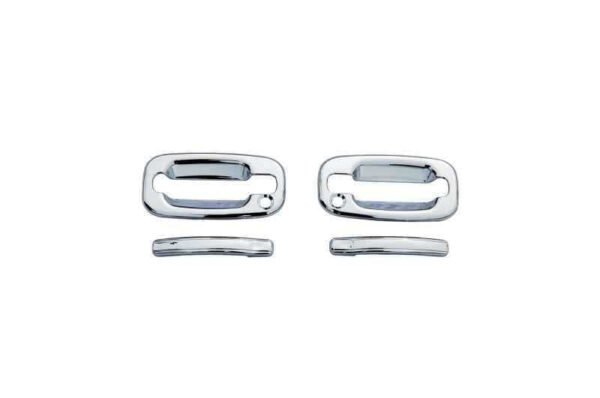 AVS 07-13 Chevy Silverado 1500 Door Handle Covers (2 Door) 4pc Set - Chrome - Image 2