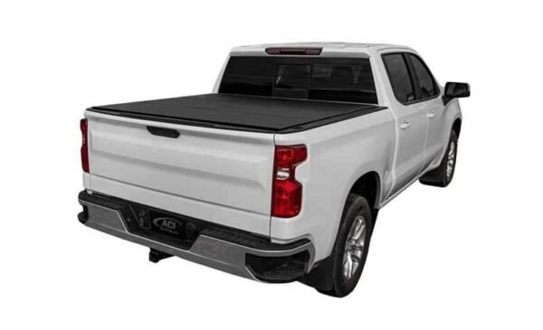 Access LOMAX Tri-Fold Cover 16-20 Toyota Tacoma 6in Box Split Rail - Black Urethane - Image 2