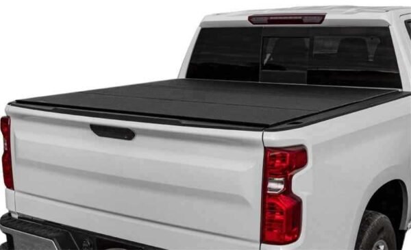 Access LOMAX Tri-Fold Cover 16-20 Toyota Tacoma 6in Box Split Rail - Black Urethane - Image 4