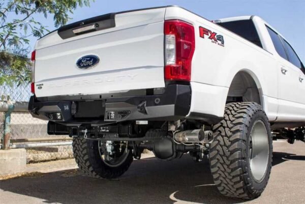 Addictive Desert Designs 17-18 Ford F-250 Raptor Stealth Fighter Rear Bumper w/ Backup Sensor Cutout - Image 5