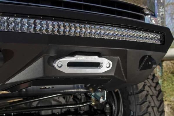 Addictive Desert Designs 17-18 Ford F-250 Super Duty Stealth Fighter Front Bumper w/ Winch Mounts - Image 7